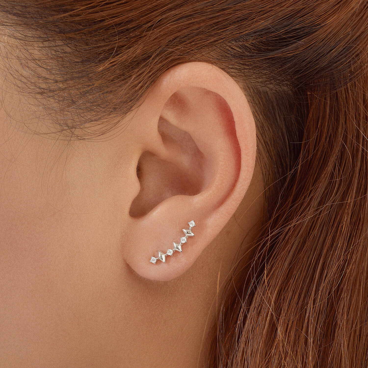  Dusk Divas - Silver / Rhodium plated - Zirconia
